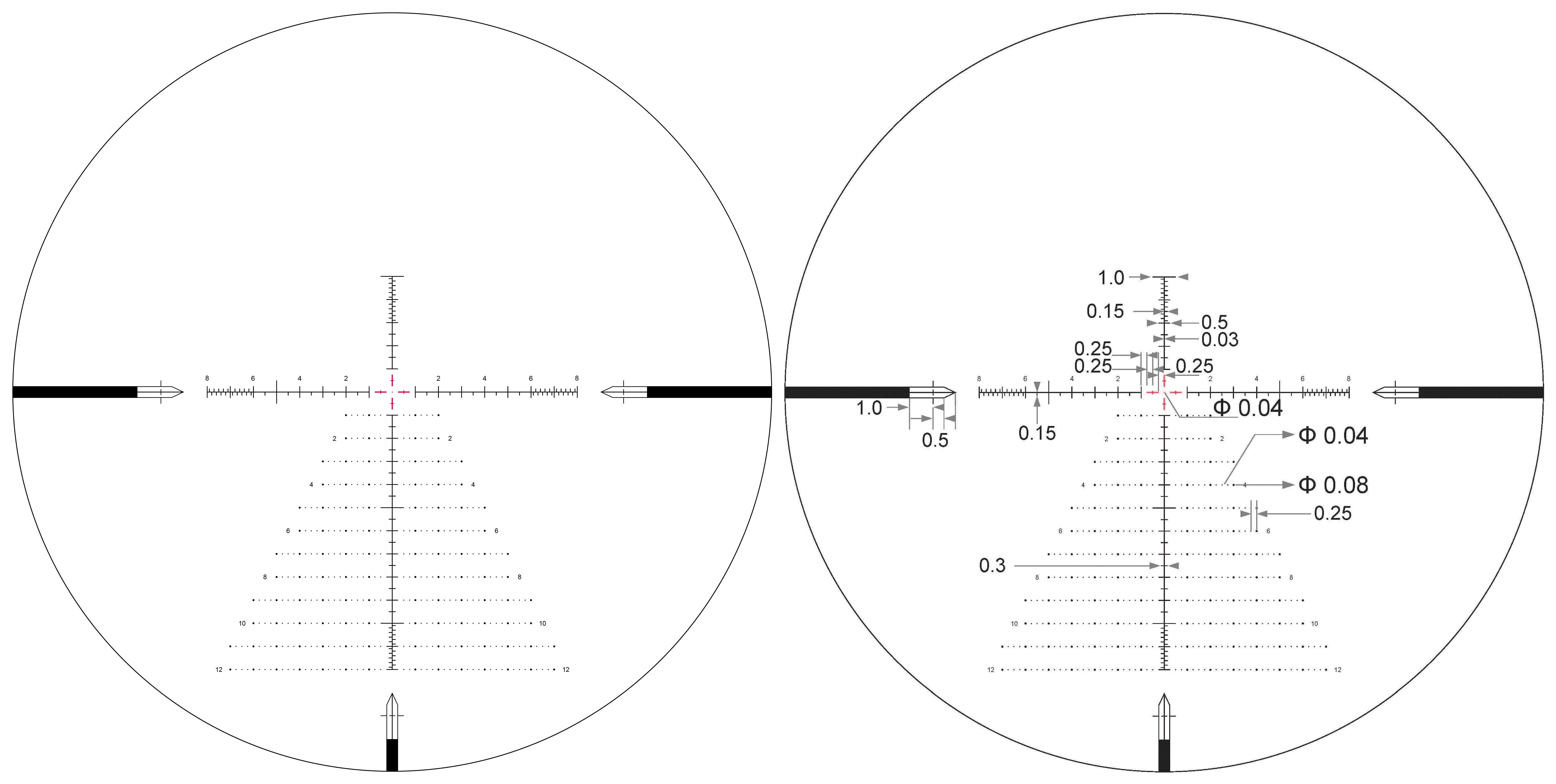 Arken Optics EP5 5-25X56 FFP MIL VPR Illuminated Reticle with Zero